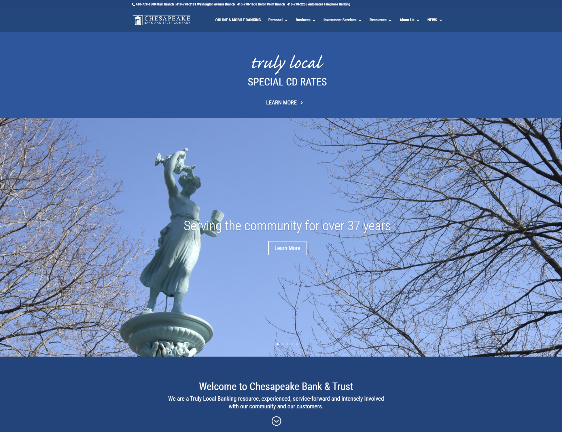 Loblolly Photography and Website Design Chesapeake Bank & Trust